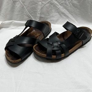 Birkenstock Pisa Sandals - Black Birko-Flor